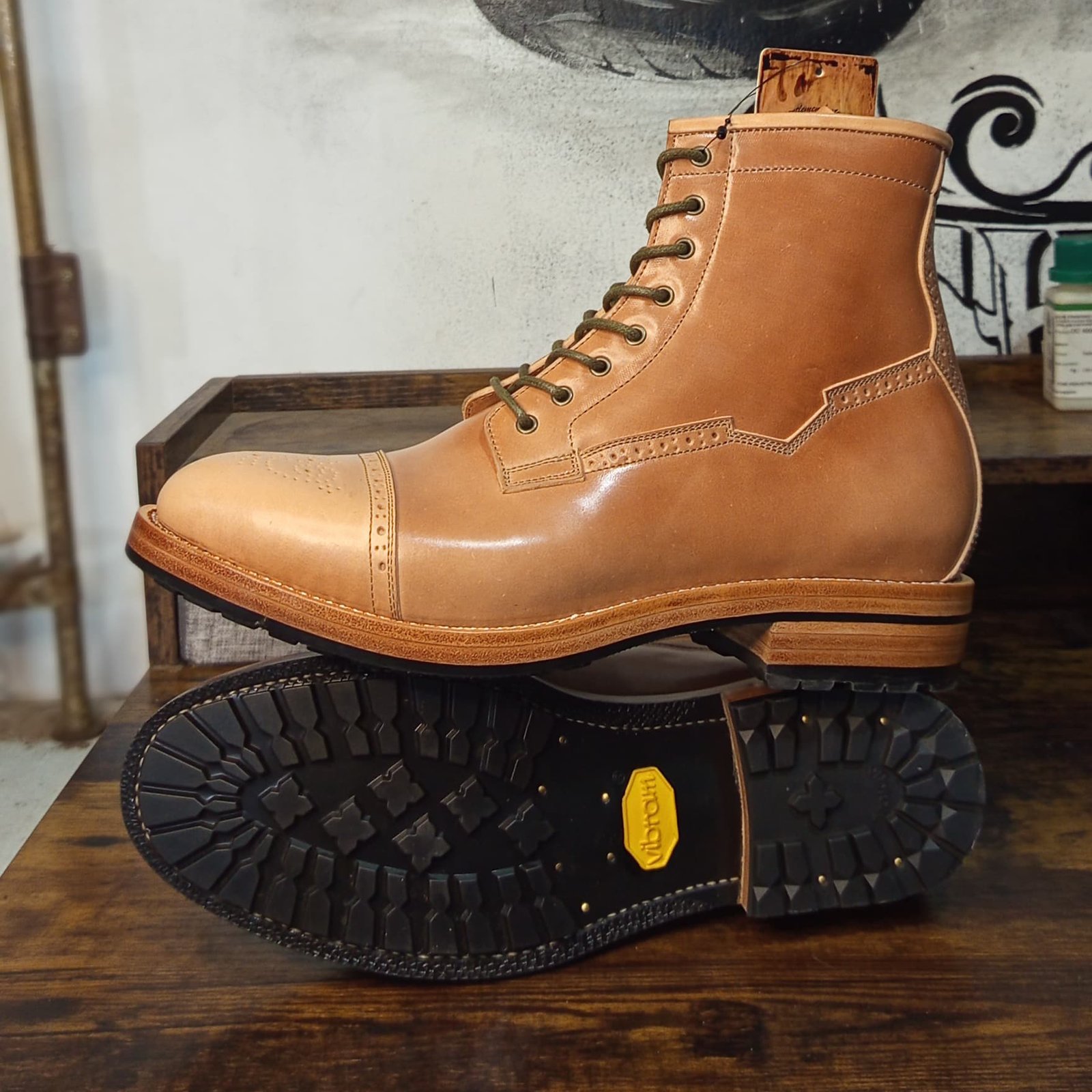 Prof. Barnets "Benjamin" Balmoral Cap Toe Boots