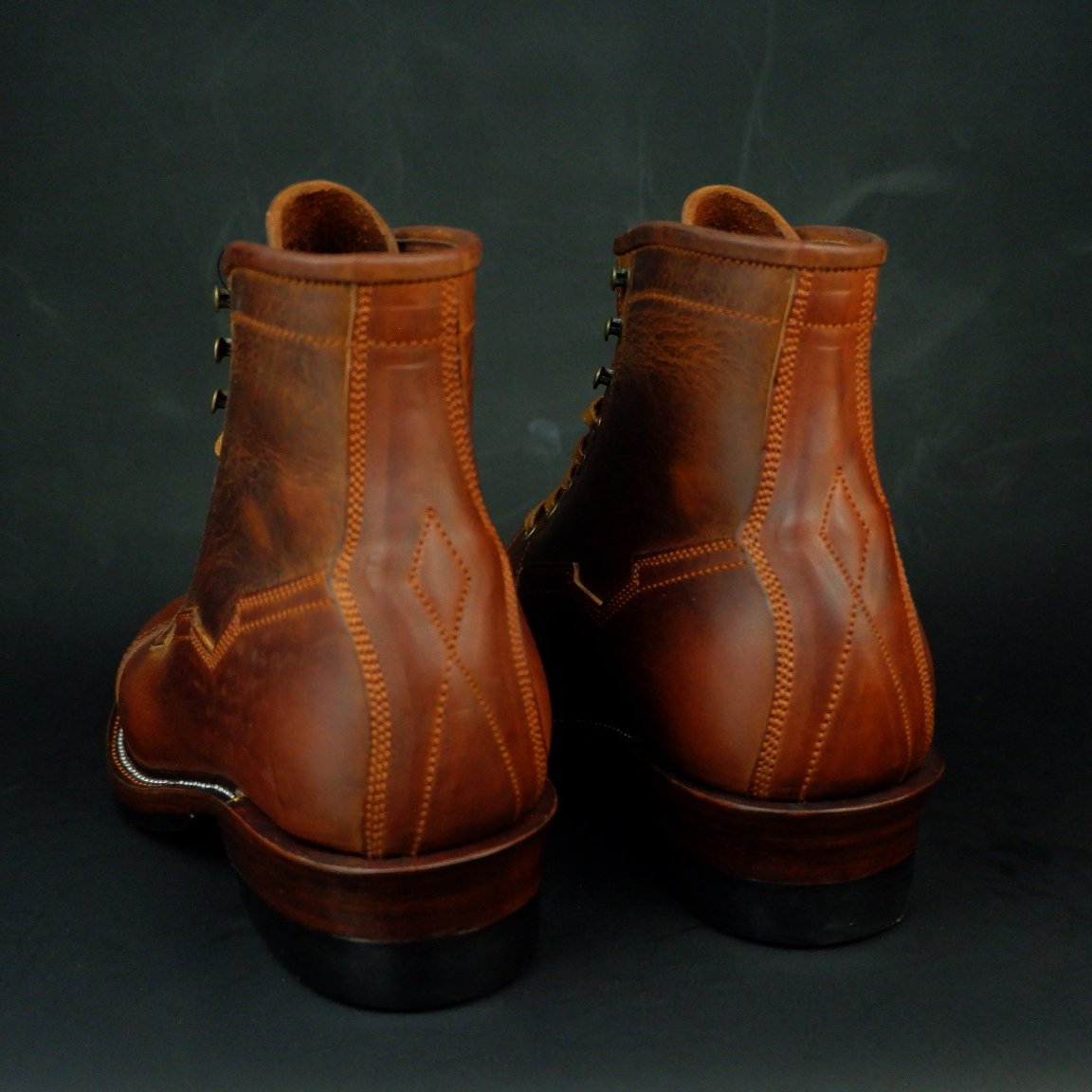 Prof Barnets “Benjamin” Cap Toe Balmoral 6” ( Gallun Horse Butt Cognac )