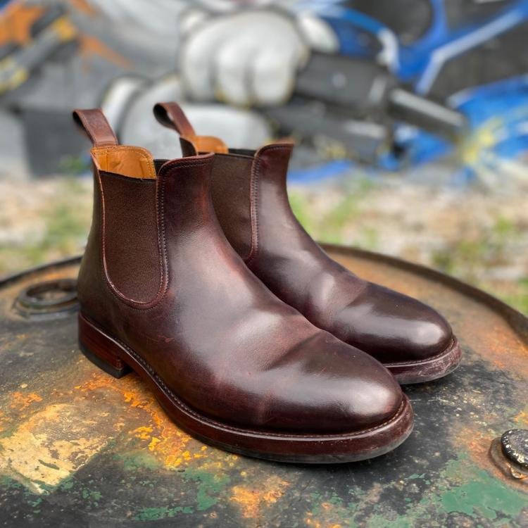 Pre-owned Briselblack Wholecut Chelsea Boots “The Seventh”