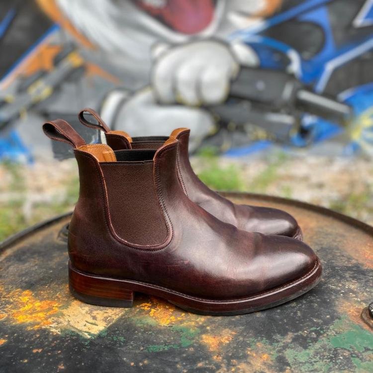 Pre-owned Briselblack Wholecut Chelsea Boots “The Seventh”
