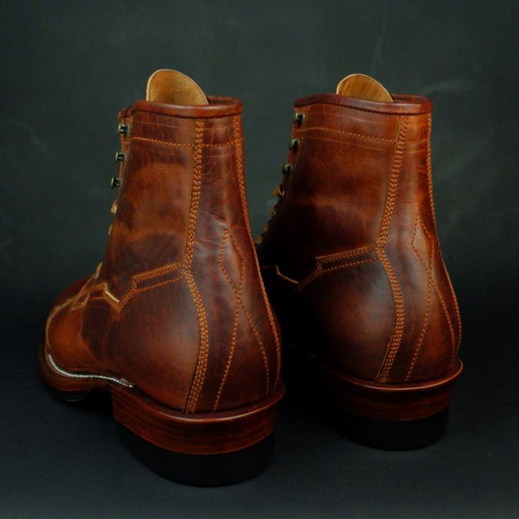 Prof Barnets “Benjamin” Cap Toe Balmoral 6” ( Gallun Horse Butt Cognac )