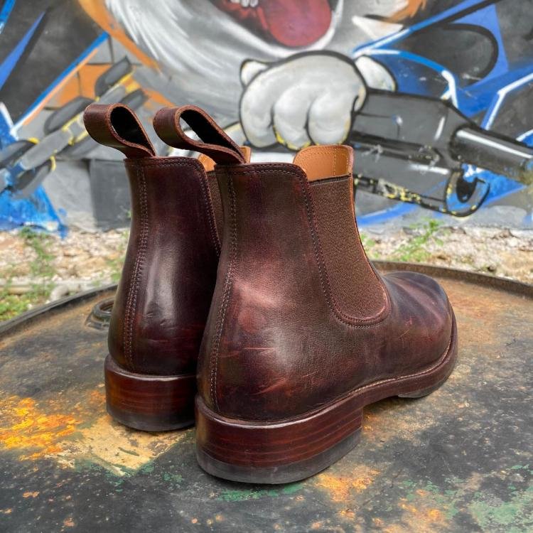 Pre-owned Briselblack Wholecut Chelsea Boots “The Seventh”